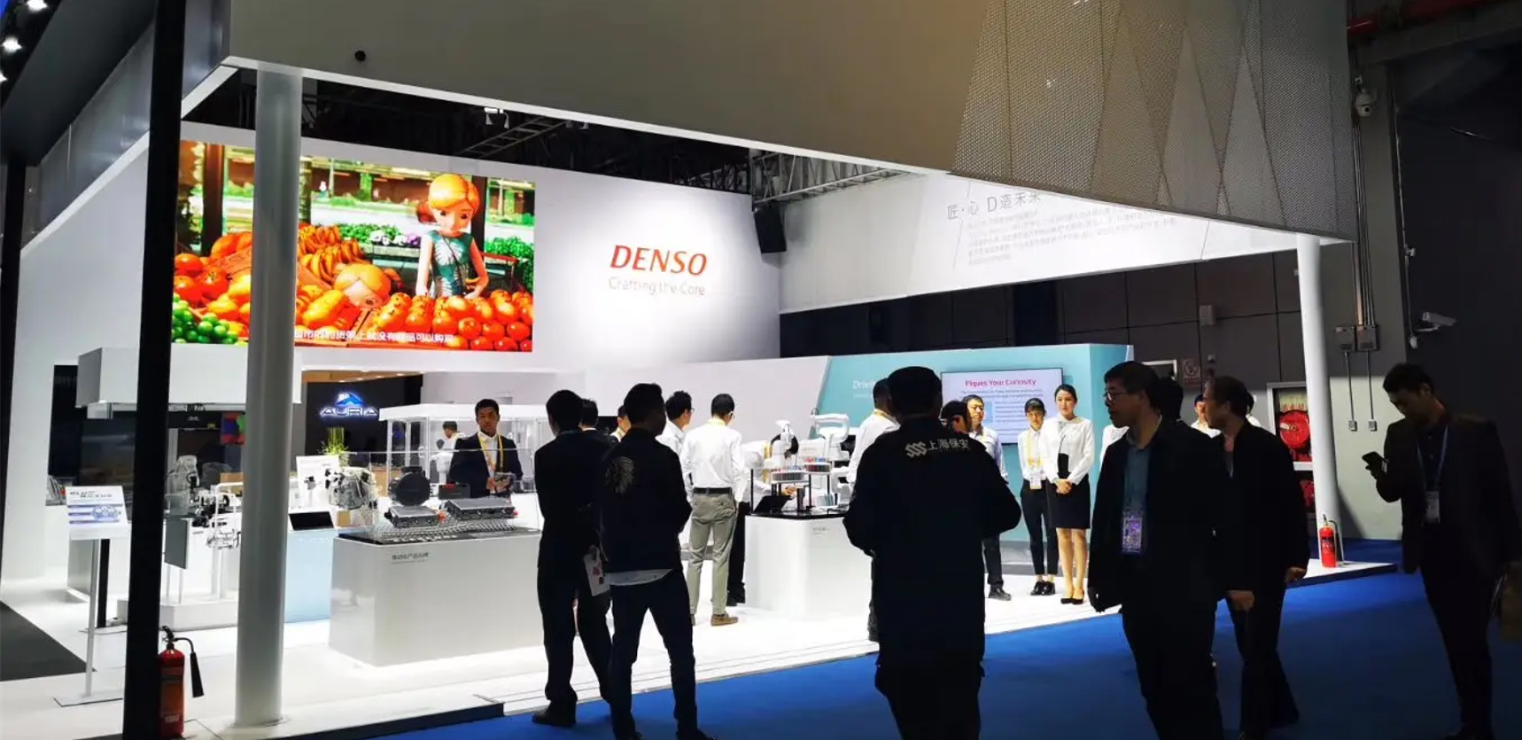 会展展厅搭建定制，建博会道边型展台高端特装展厅搭建案例