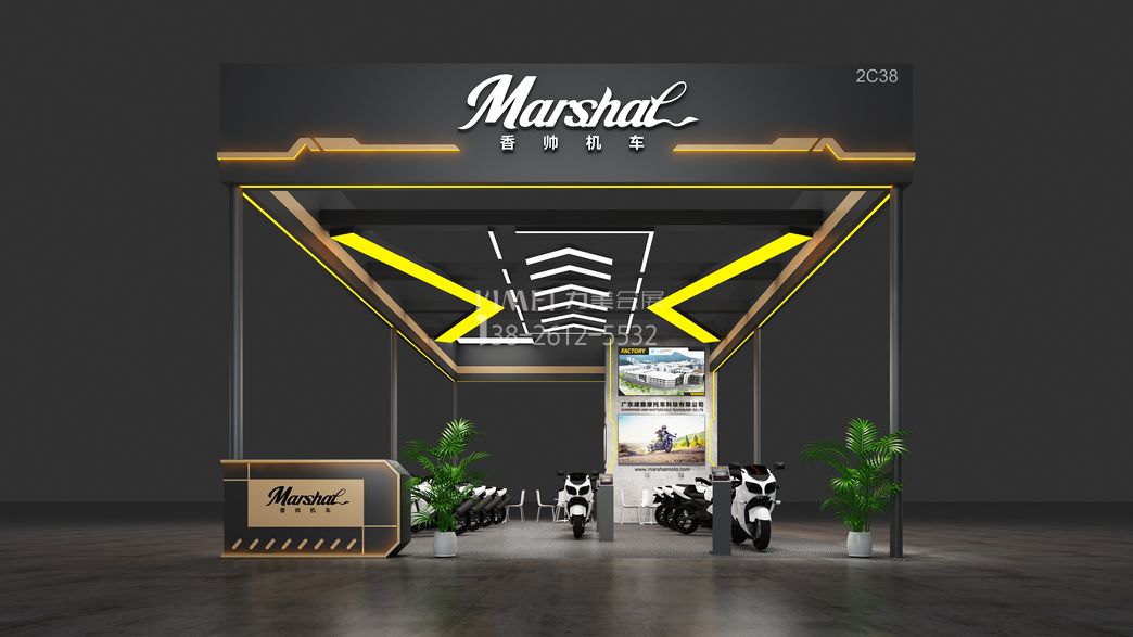 2025广州采购交易会展台设计搭建案例-香帅机车