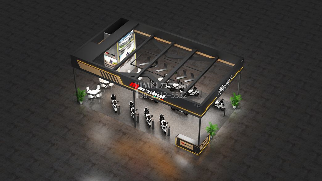 2025广州采购交易会展台设计搭建案例-香帅机车