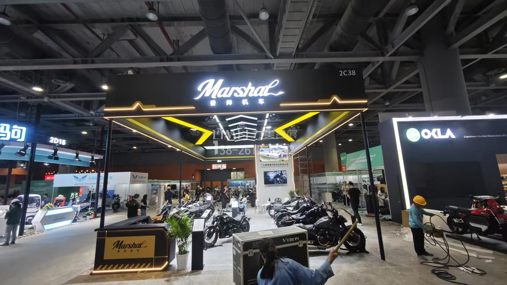 2025广州采购交易会展台设计搭建案例-香帅机车